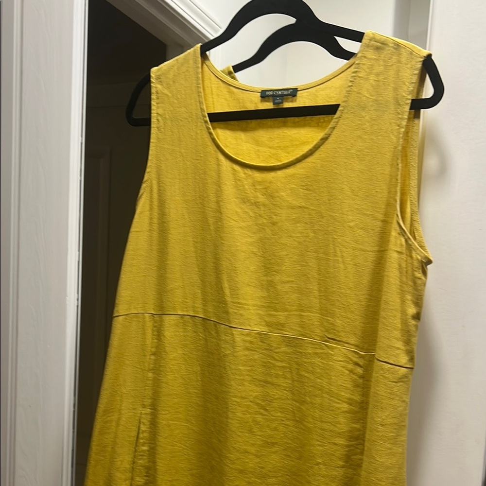 Yellow Sleeveless dress